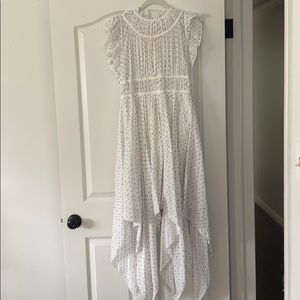 Ulla Johnson White Floral Peasant Dress